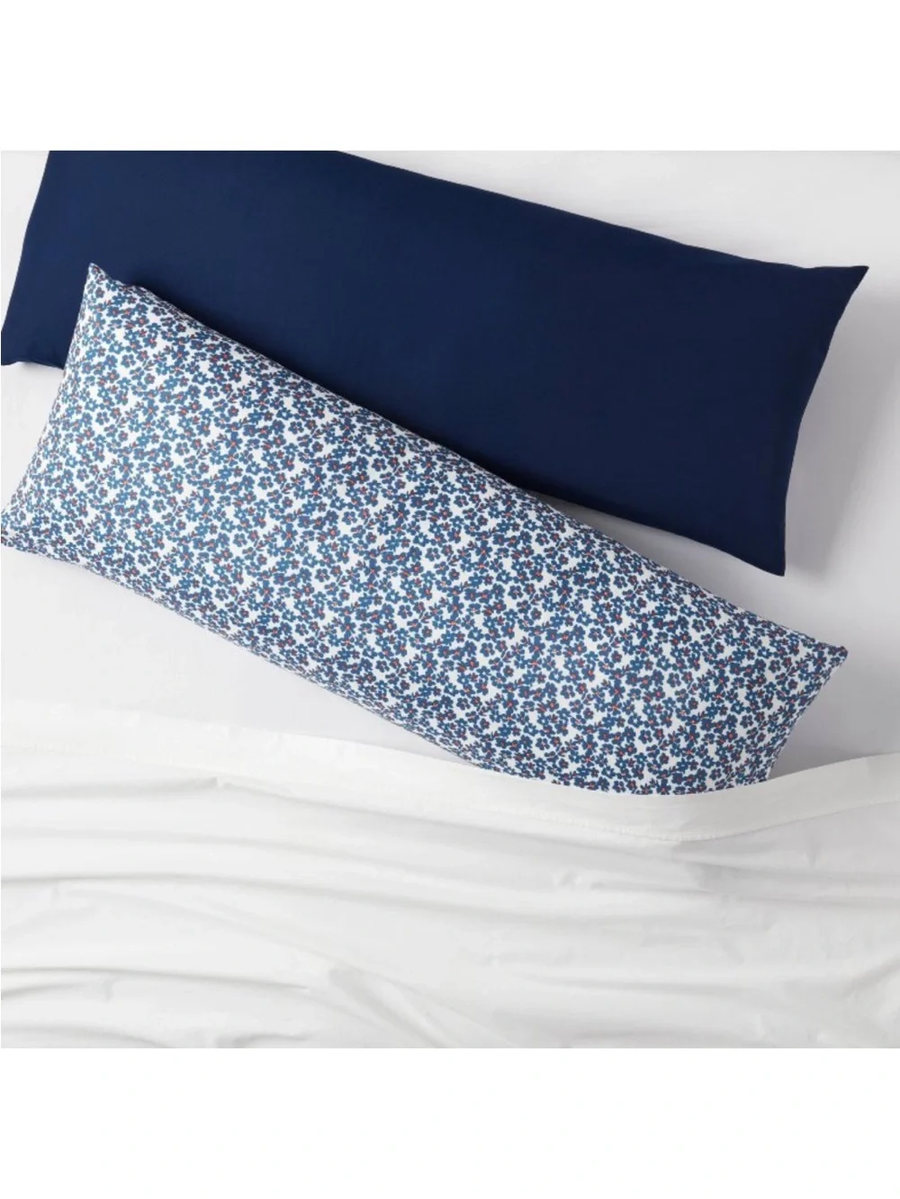 Target Room Essentials Navy and Blue Floral Body Pillow Covers - 2 Pack